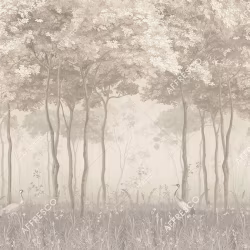 Панно Affresco Wallpaper Part 1 Forest Glade AF951-COL3 2x2,68 м