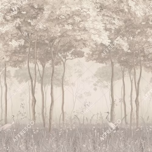 Панно Affresco Wallpaper Part 1 Forest Glade AF951-COL3 2x2,68 м