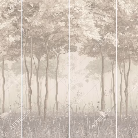 Панно Affresco Wallpaper Part 1 Forest Glade AF951-COL3 2x2,68 м