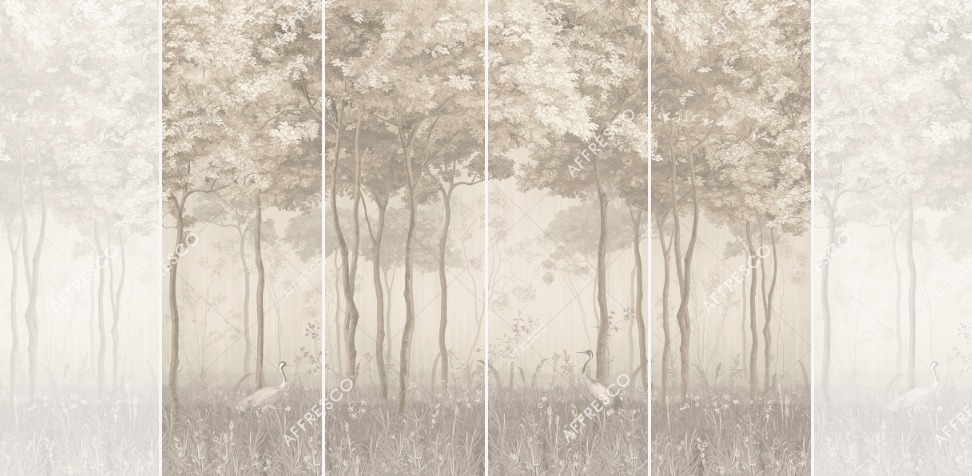 Панно Affresco Wallpaper Part 1 Forest Glade AF951-COL3 2x2,68 м