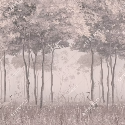 Панно Affresco Wallpaper Part 1 Forest Glade AF951-COL4 2x2,68 м
