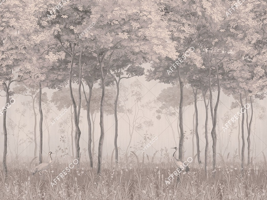Панно Affresco Wallpaper Part 1 Forest Glade AF951-COL4 2x2,68 м