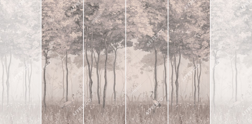 Панно Affresco Wallpaper Part 1 Forest Glade AF951-COL4 2x2,68 м