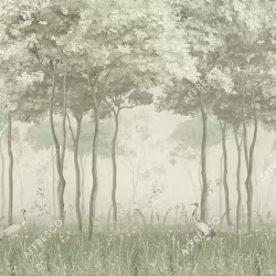 Панно Affresco Wallpaper Part 1 Forest Glade AF951-COL5 2x2,68 м