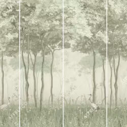 Панно Affresco Wallpaper Part 1 Forest Glade AF951-COL5 2x2,68 м