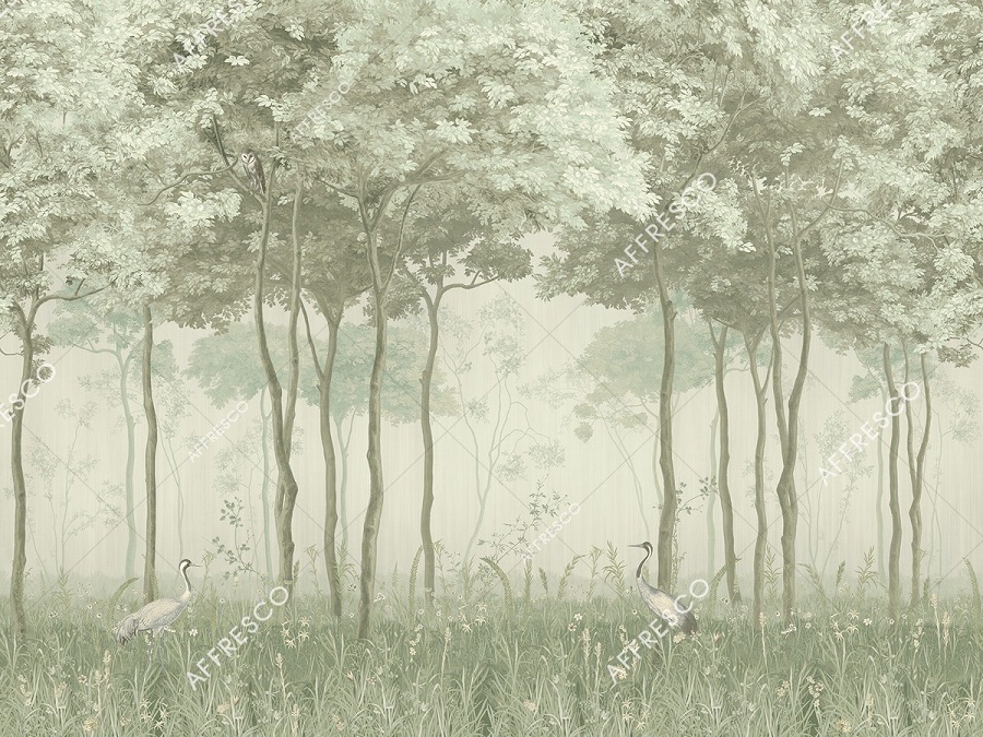 Панно Affresco Wallpaper Part 1 Forest Glade AF951-COL5 2x2,68 м