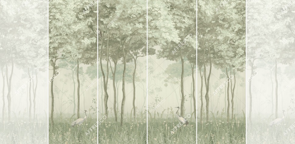 Панно Affresco Wallpaper Part 1 Forest Glade AF951-COL5 2x2,68 м
