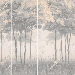 Панно Affresco Wallpaper Part 1 Forest Glade AF951-COL6 2x2,68 м