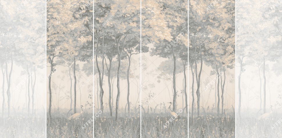 Панно Affresco Wallpaper Part 1 Forest Glade AF951-COL6 2x2,68 м