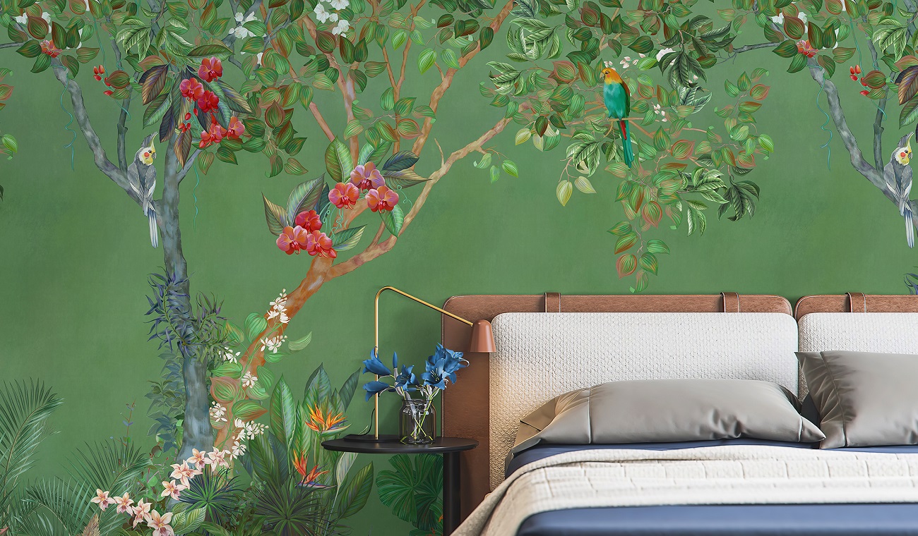 Панно Affresco Wallpaper Part 1 Summer Day AF957-COL1 2x2,01 м фото в интерьере