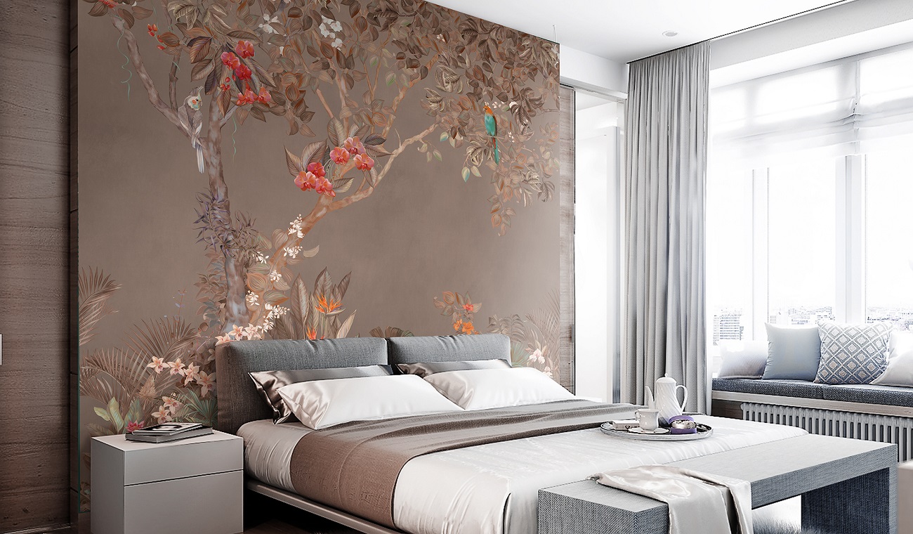 Панно Affresco Wallpaper Part 1 Summer Day AF957-COL3 2x2,01 м фото в интерьере