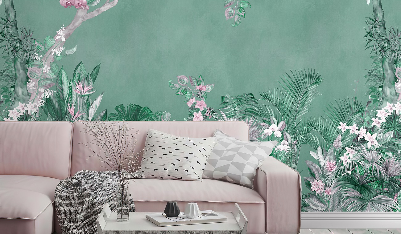 Панно Affresco Wallpaper Part 1 Summer Day AF957-COL5 2x2,01 м фото в интерьере