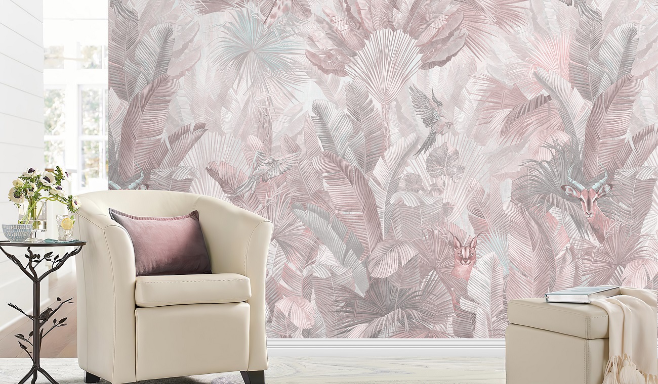 Панно Affresco Wallpaper Part 1 Giraffe AF961-COL1 2x2,01 м фото в интерьере