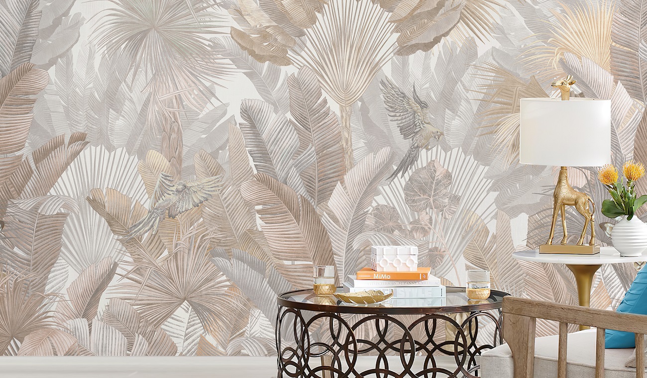 Панно Affresco Wallpaper Part 1 Giraffe AF961-COL2 2x2,01 м фото в интерьере