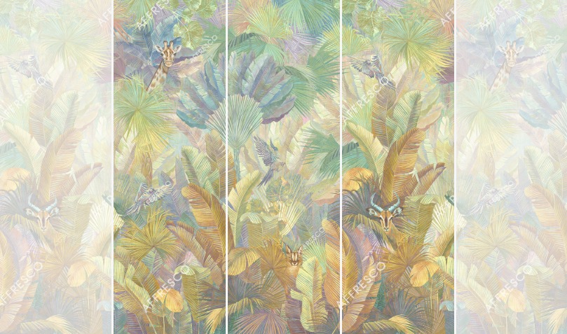 Панно Affresco Wallpaper Part 1 Giraffe AF961-COL3 2x2,01 м