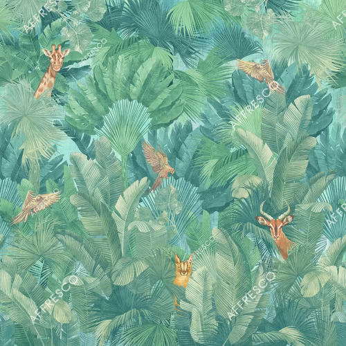 Панно Affresco Wallpaper Part 1 Giraffe AF961-COL4 2x2,01 м