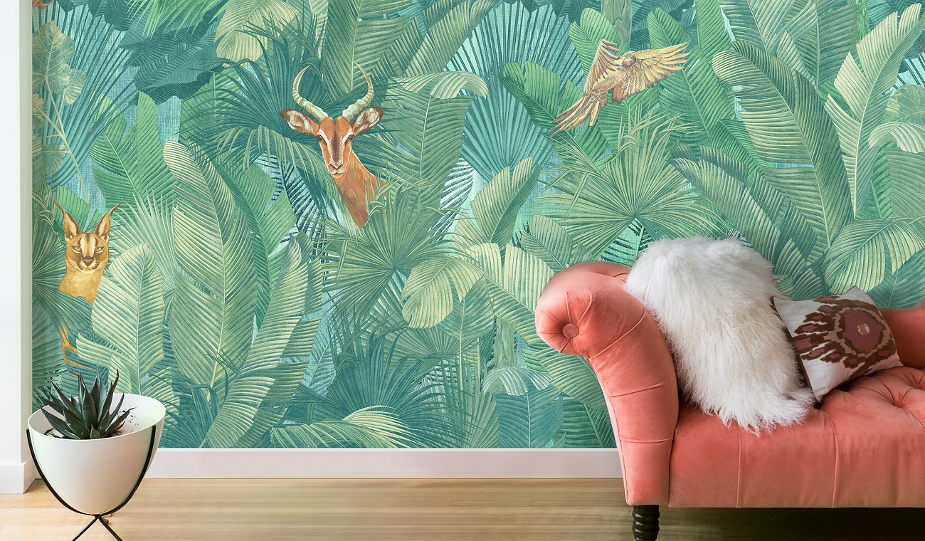 Панно Affresco Wallpaper Part 1 Giraffe AF961-COL4 2x2,01 м фото в интерьере