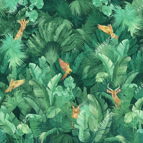 Панно Affresco Wallpaper Part 1 Giraffe AF961-COL5 2x2,01 м