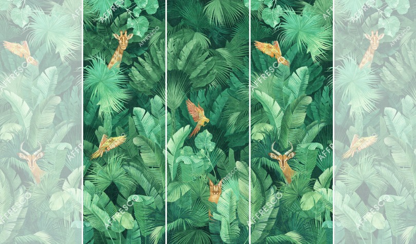 Панно Affresco Wallpaper Part 1 Giraffe AF961-COL5 2x2,01 м