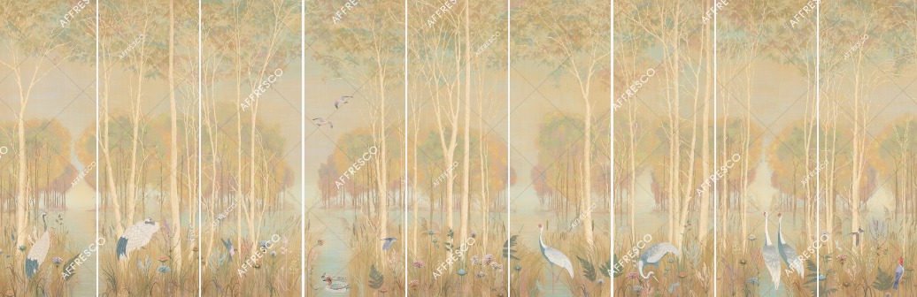Панно Affresco Wallpaper Part 1 Vesna AB135-COL3 2x6,03 м