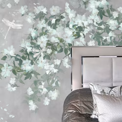 Панно Affresco Wallpaper Part 1 White Birds AB124-COL1 2x3,35 м