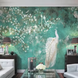Панно Affresco Wallpaper Part 1 White Birds AB124-COL4 2x3,35 м