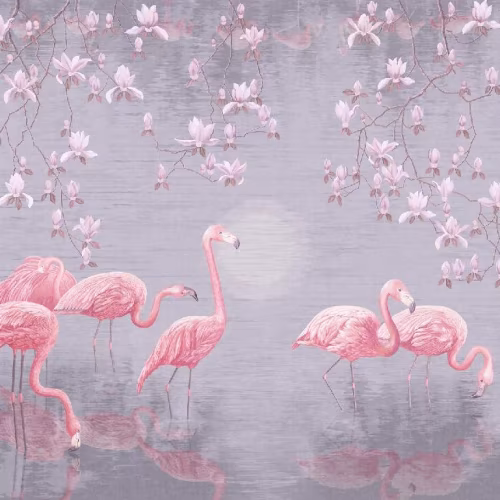 Панно Affresco Wallpaper Part 1 Flamingo AB134-COL2 2x2,68 м