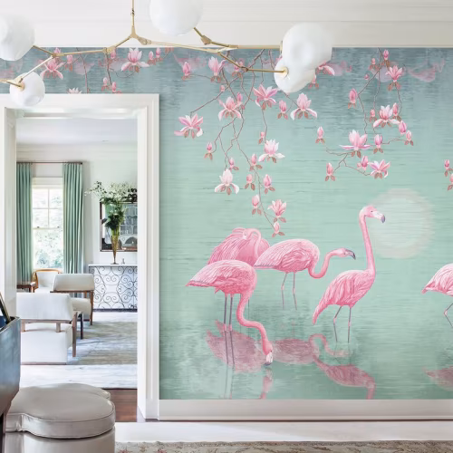 Панно Affresco Wallpaper Part 1 Flamingo AB134-COL4 2x2,68 м