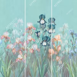 Панно Affresco Wallpaper Part 1 Irises AB119-COL1 2x2,01 м
