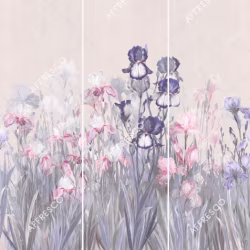 Панно Affresco Wallpaper Part 1 Irises AB119-COL2 2x2,01 м