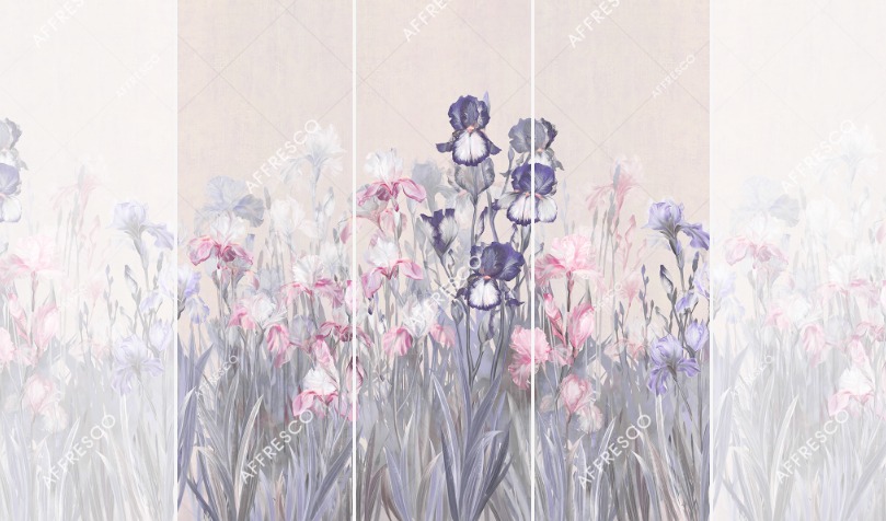 Панно Affresco Wallpaper Part 1 Irises AB119-COL2 2x2,01 м