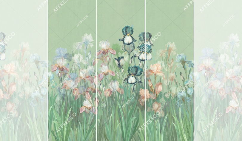 Панно Affresco Wallpaper Part 1 Irises AB119-COL5 2x2,01 м