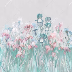 Панно Affresco Wallpaper Part 1 Irises AB119-COL6 2x2,01 м