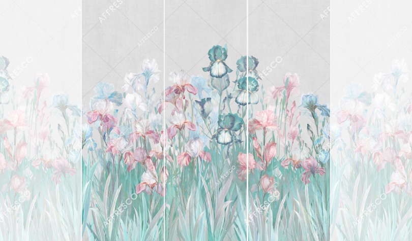 Панно Affresco Wallpaper Part 1 Irises AB119-COL6 2x2,01 м