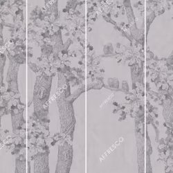 Панно Affresco Wallpaper Part 1 Oaks and Owls AB126-COL4 2x2,68 м