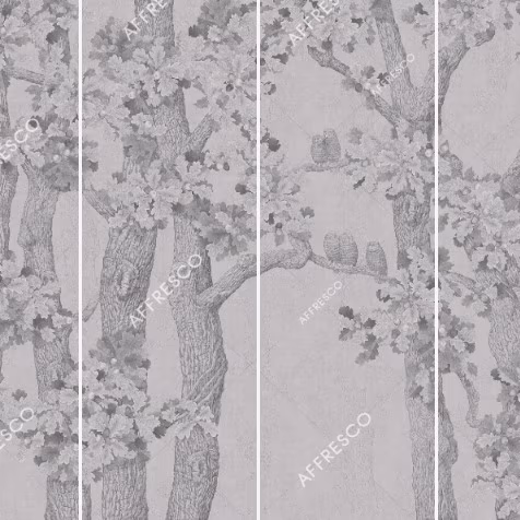 Панно Affresco Wallpaper Part 1 Oaks and Owls AB126-COL4 2x2,68 м