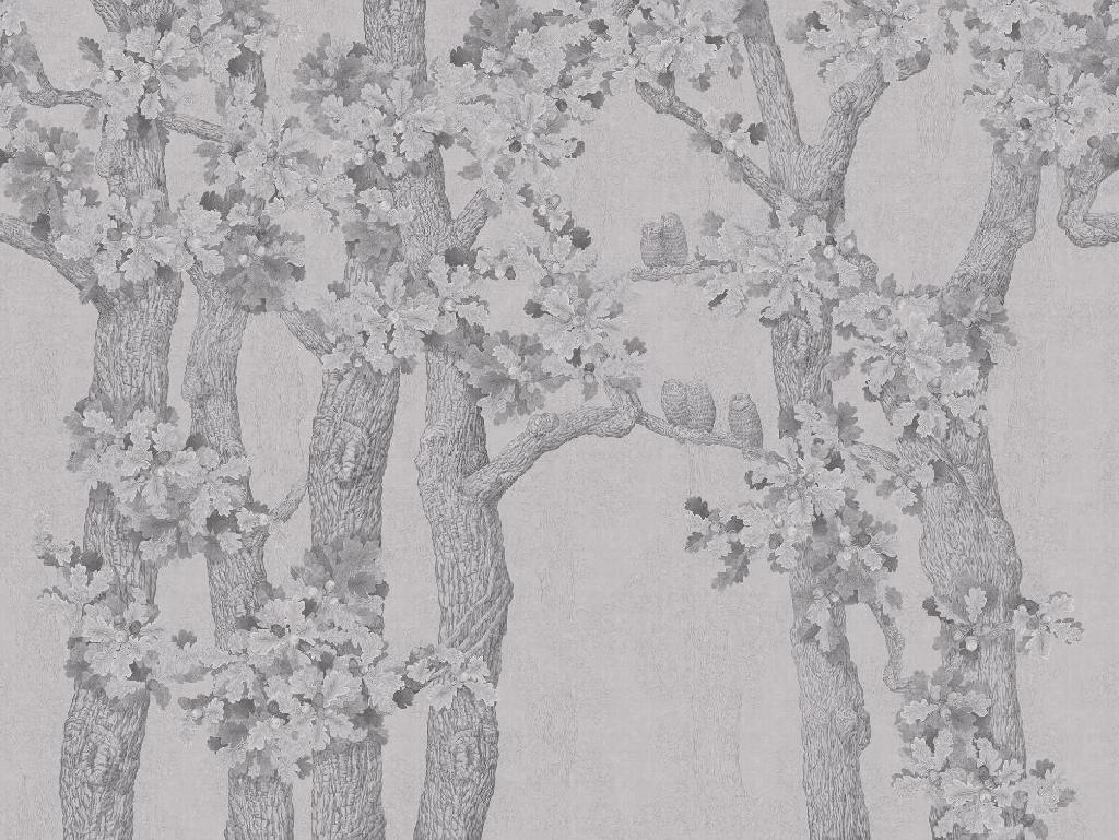 Панно Affresco Wallpaper Part 1 Oaks and Owls AB126-COL4 2x2,68 м