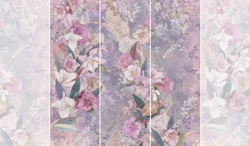 Панно Affresco Wallpaper Part 1 On the Tree Branches AB129-COL1 2x2,01 м