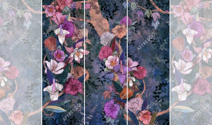 Панно Affresco Wallpaper Part 1 On the Tree Branches AB129-COL2 2x2,01 м