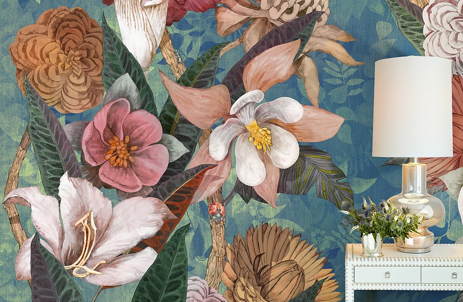 Панно Affresco Wallpaper Part 1 On the Tree Branches AB129-COL4 2x2,01 м фото в интерьере