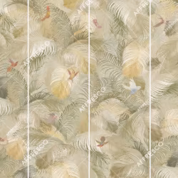 Панно Affresco Wallpaper Part 1 Birds Morning AB132-COL2 2x2,68 м