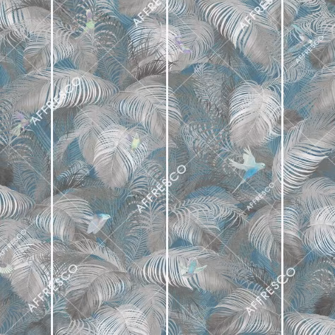 Панно Affresco Wallpaper Part 1 Birds Morning AB132-COL4 2x2,68 м
