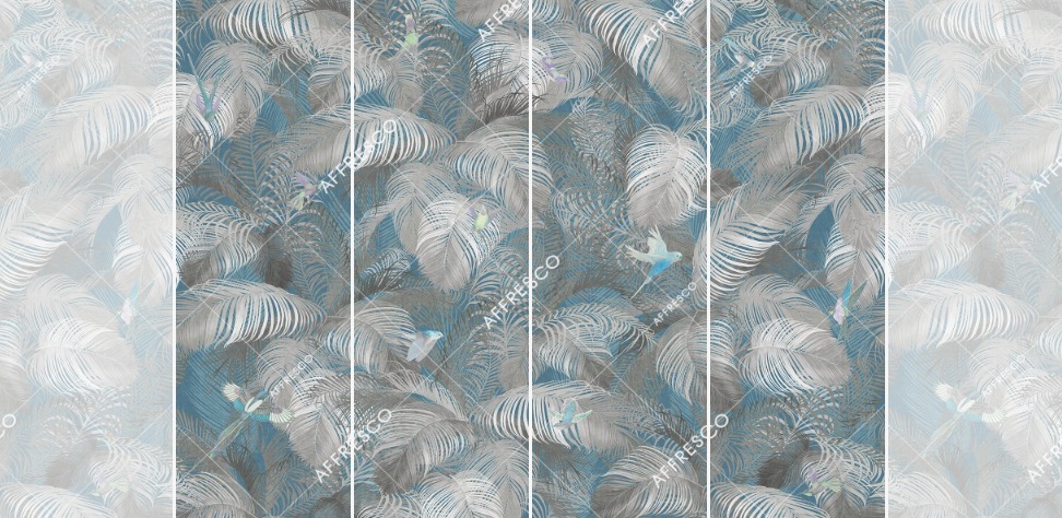 Панно Affresco Wallpaper Part 1 Birds Morning AB132-COL4 2x2,68 м