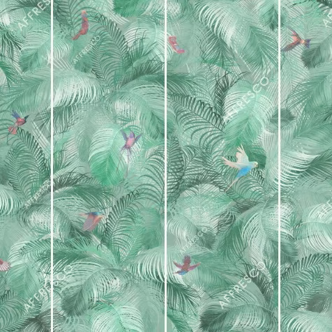 Панно Affresco Wallpaper Part 1 Birds Morning AB132-COL6 2x2,68 м