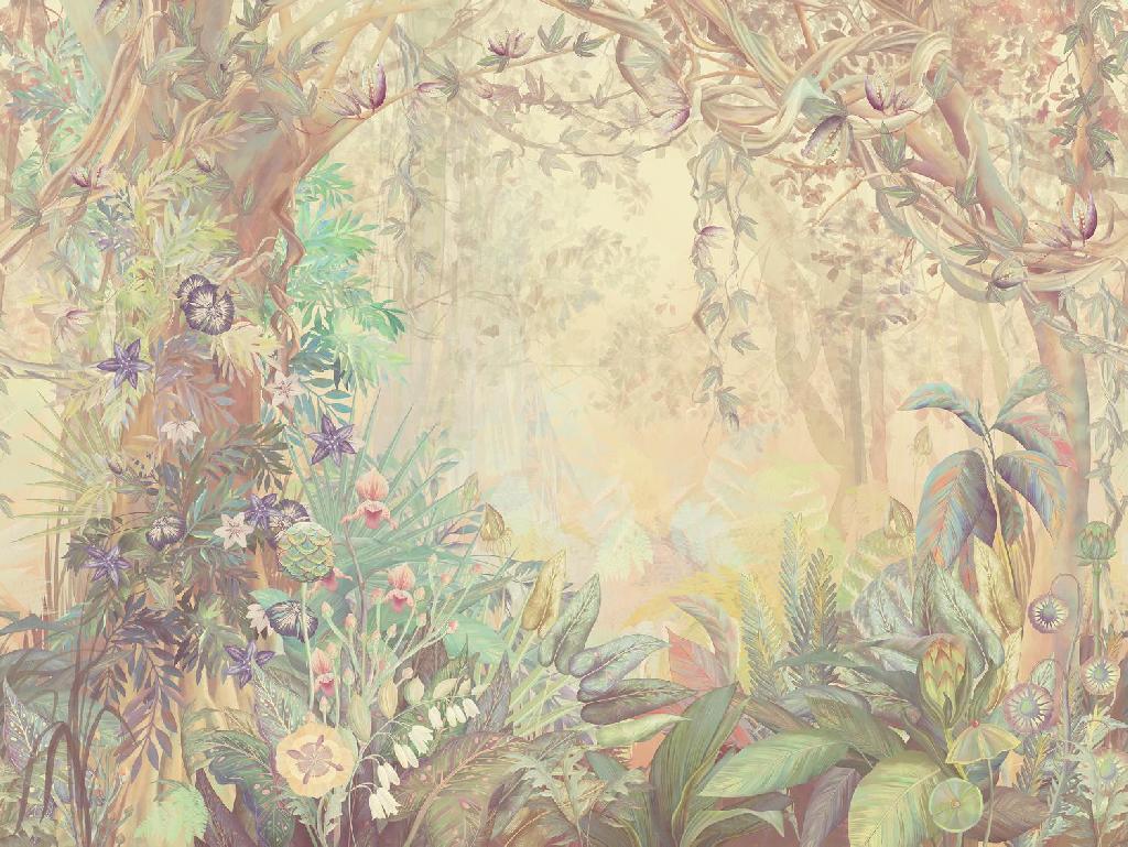 Панно Affresco Wallpaper Part 1 Unreal Forest AB140-COL1 2x2,68 м