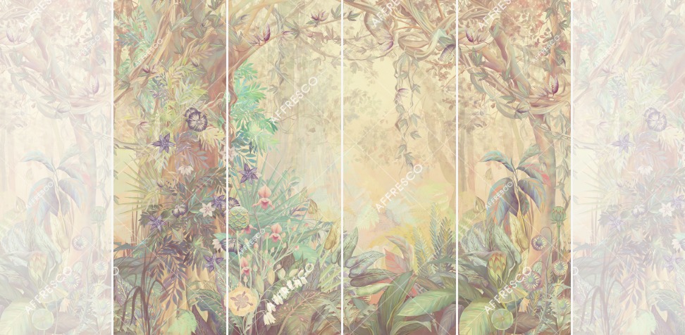 Панно Affresco Wallpaper Part 1 Unreal Forest AB140-COL1 2x2,68 м