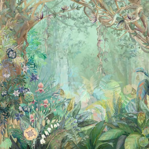 Панно Affresco Wallpaper Part 1 Unreal Forest AB140-COL2 2x2,68 м