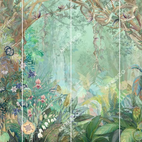 Панно Affresco Wallpaper Part 1 Unreal Forest AB140-COL2 2x2,68 м