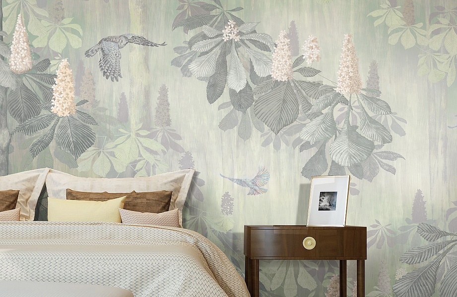 Панно Affresco Wallpaper Part 1 Chestnut AB117-COL2 2x2,68 м фото в интерьере