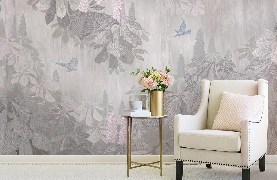 Панно Affresco Wallpaper Part 1 Chestnut AB117-COL4 2x2,68 м фото в интерьере